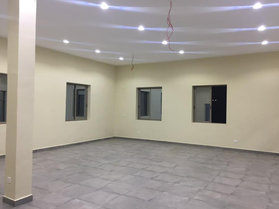 Completed interior with tiled finishes
